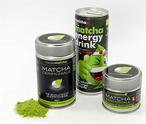mondomatcha Tè Verde Matcha Bio Giapponese, Raccolto a Mano, Macinato a  Pietra - 30g Organic : : Alimentari e cura della casa